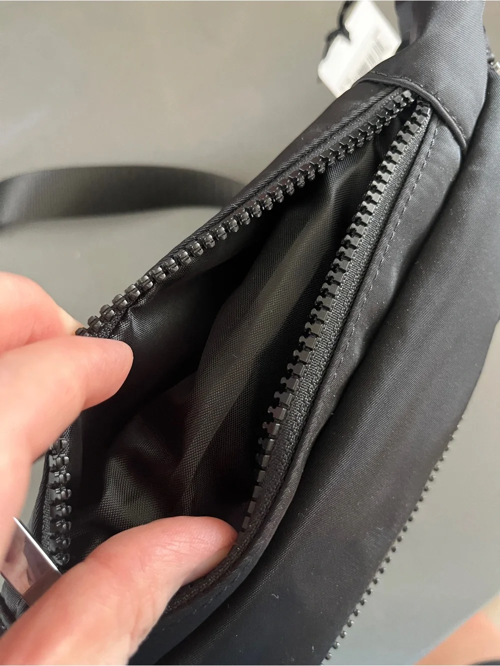 ALO Yoga Black Women's Belt Bag with Multiple Zip Pockets